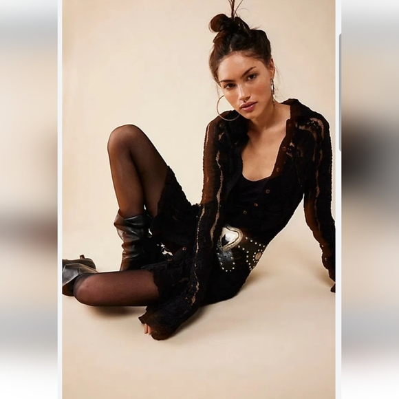 Free People Shayla Lace Mini Dress - Picture 4 of 6